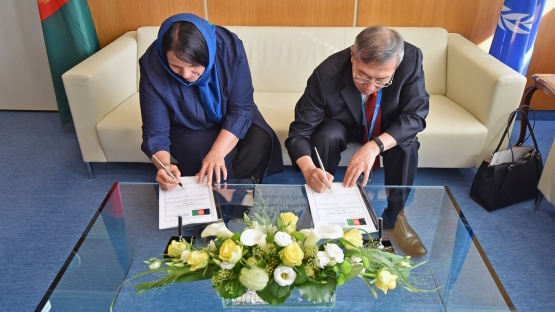 Signing the Afghanistan Country Program Framework (CPF) for 2019–2023 by IAEA